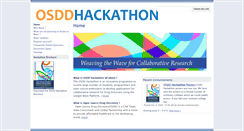 Desktop Screenshot of hackathon.osdd.net